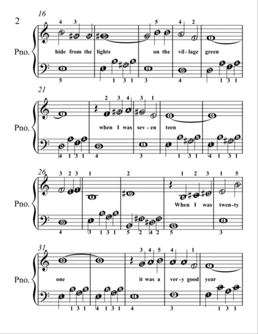 It Was A Very Good Year Piano Method scores gallery preview page 2