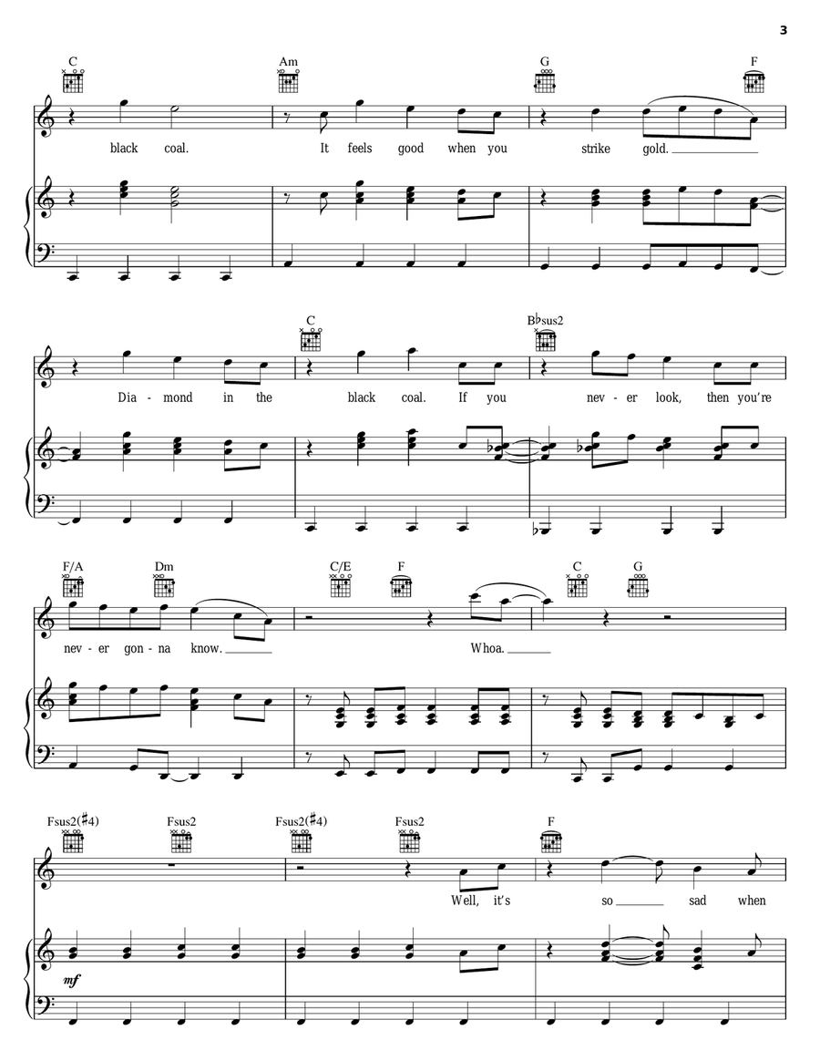Black Coal Acoustic Guitar scores gallery preview page 3