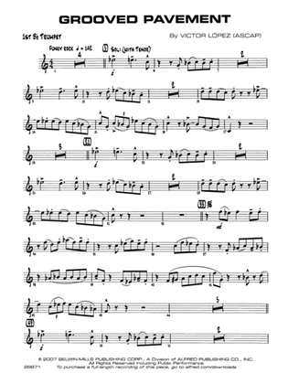 Grooved Pavement: 1st B-flat Trumpet