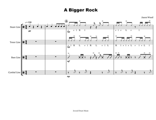 A Bigger Rock (Drumline Cadence)