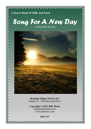 Book cover for Song for a New Day - Concert Band Score and Parts