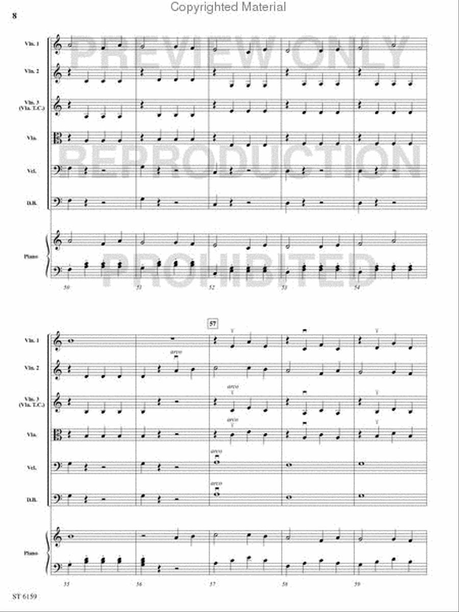 Riders in the Night String Orchestra scores gallery preview page 7