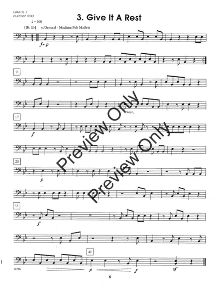 Contest Solos For The Young Timpanist