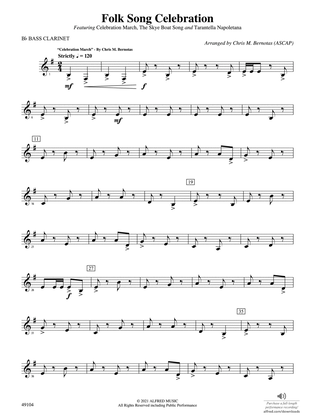 Folk Song Celebration: B-flat Bass Clarinet