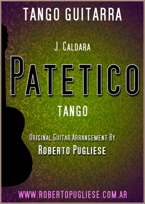 Book cover for Patetico - tango guitar