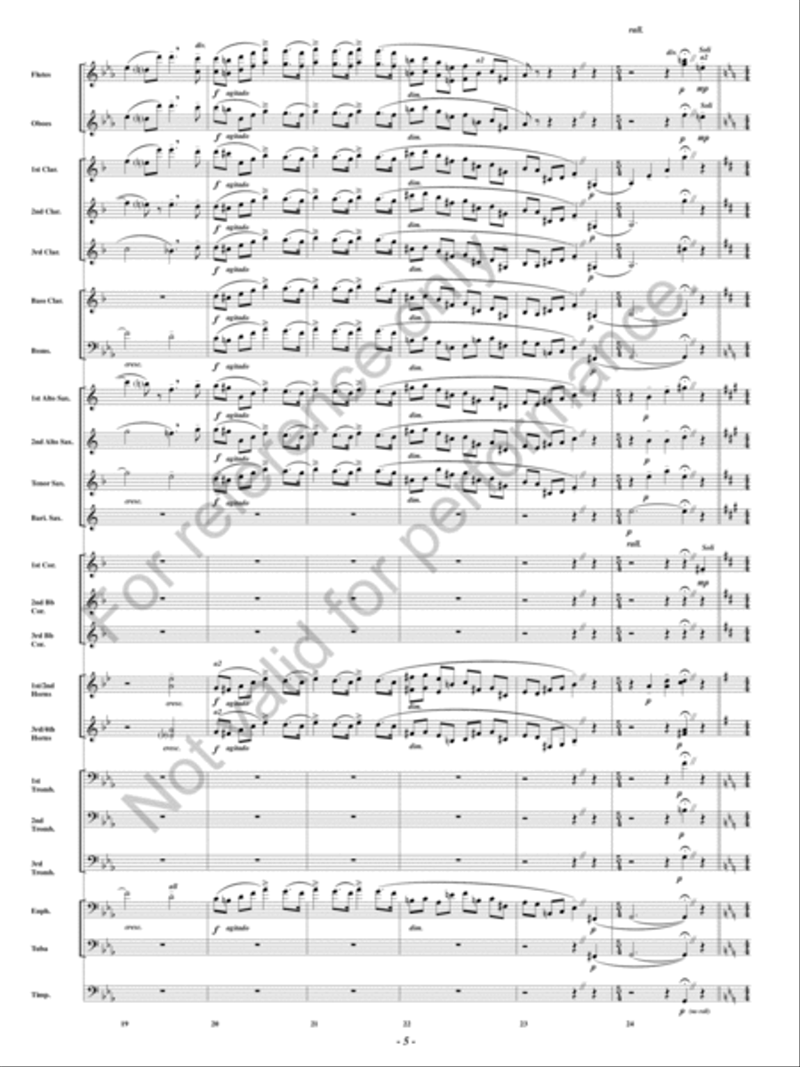 Pagliacci Concert Band scores gallery preview page 4