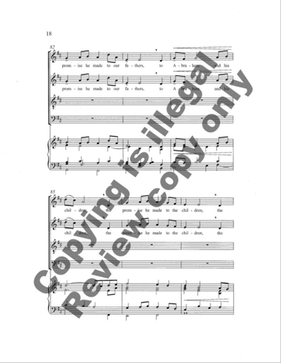 Magnificat Magnificat 4-Part scores gallery preview page 18
