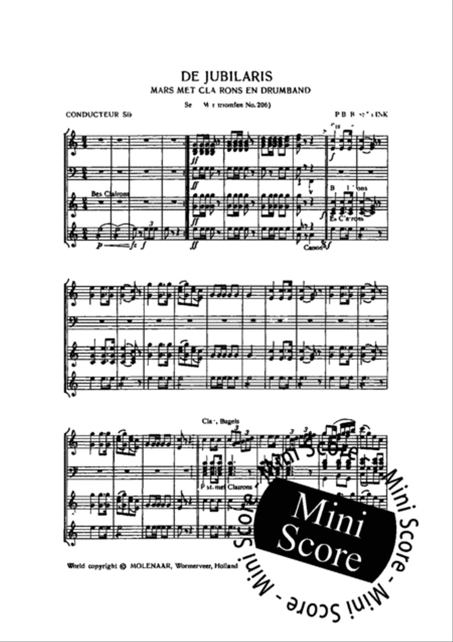 De Jubilaris Concert Band scores gallery preview page 5