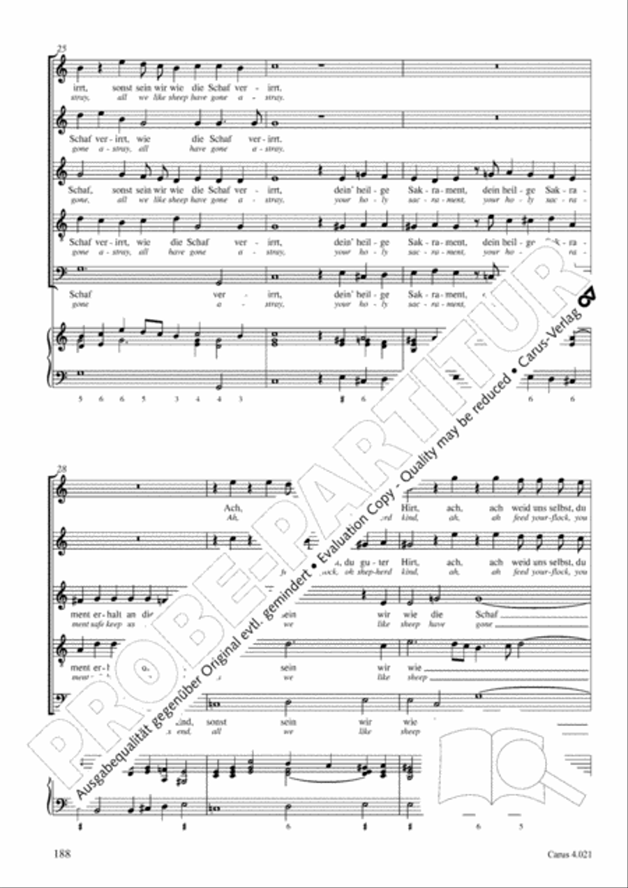 Schein: Israelsbrunnlein. Fontana d'Israel. Complete edition Choir scores gallery preview page 195