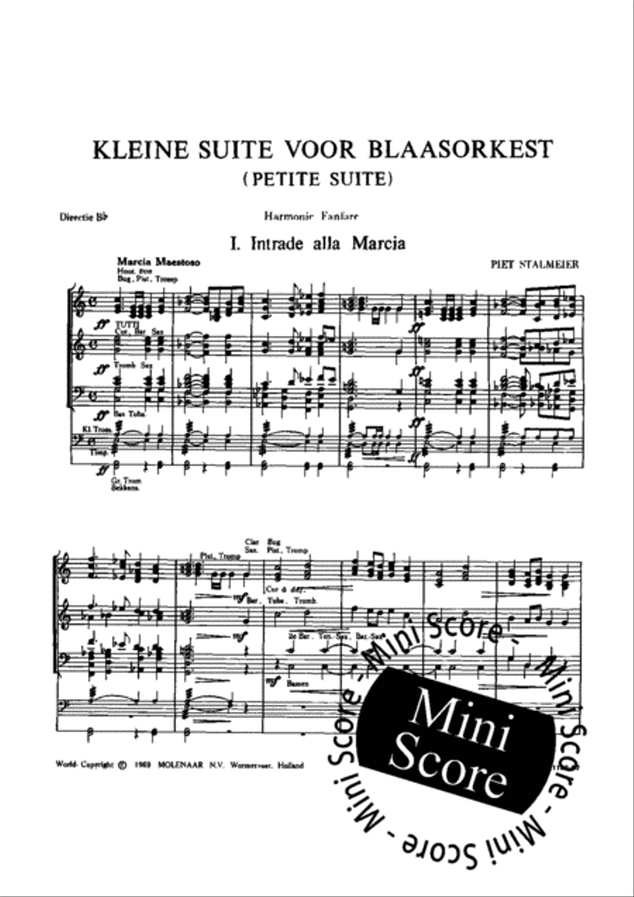 Kleine Suite voor Blaasorkest Concert Band scores gallery preview page 4