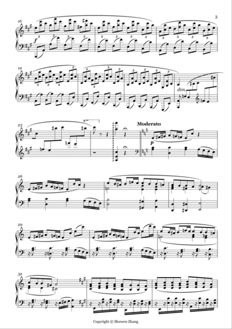 Etude No.7 in A major 
