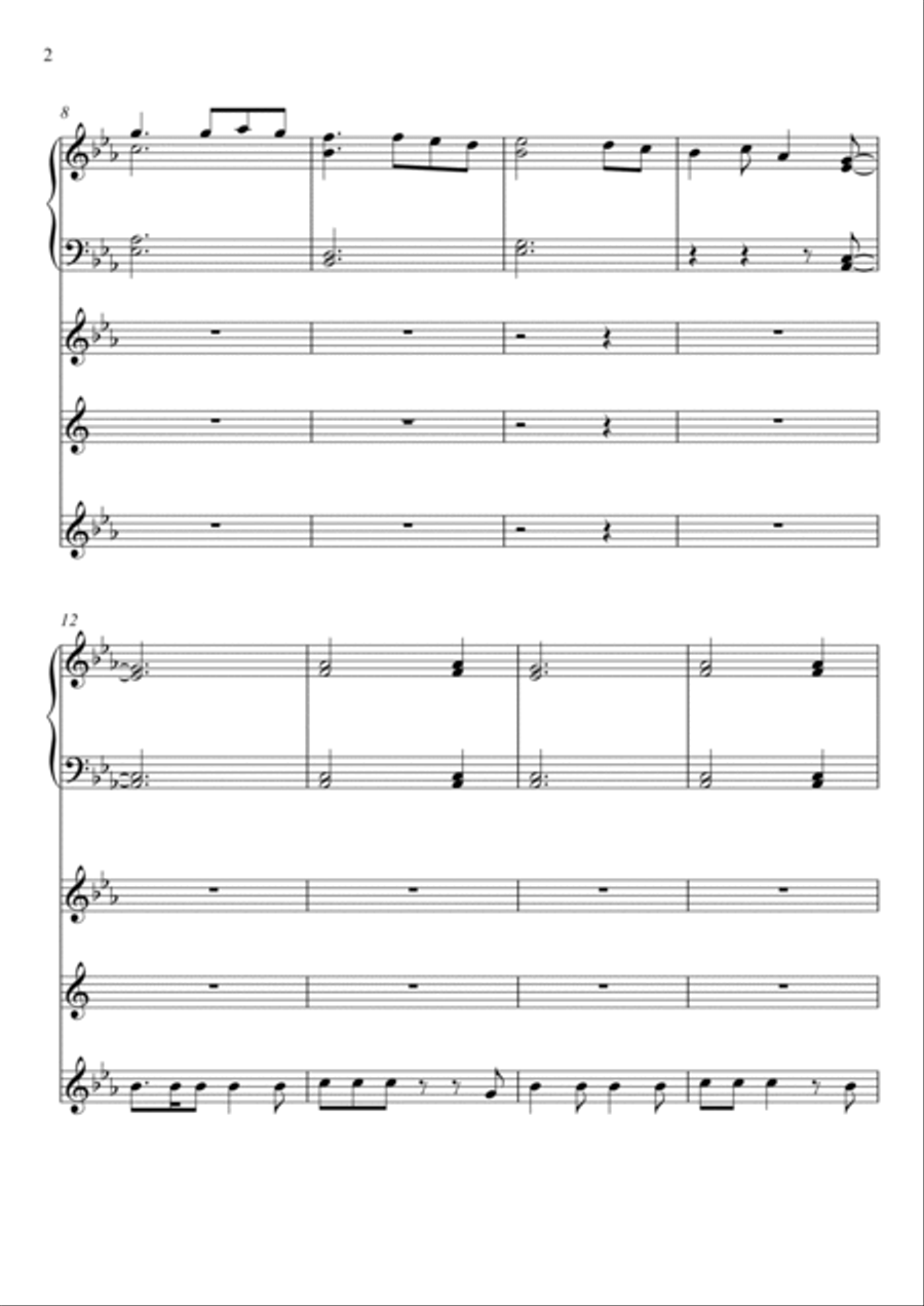 Hallelujah Hallelujah Small Ensemble scores gallery preview page 2