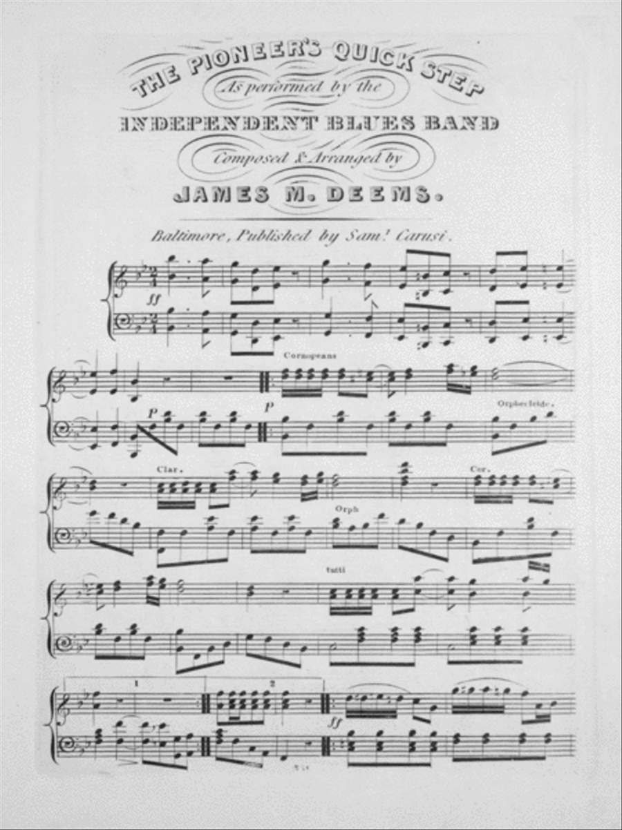 The Pioneer's Quick Step Piano Solo scores gallery preview page 2