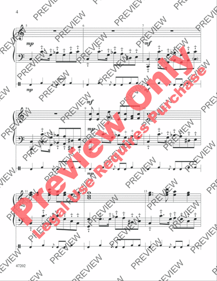 Somebody's Knocking at Your Door Handbell Choir scores gallery preview page 4