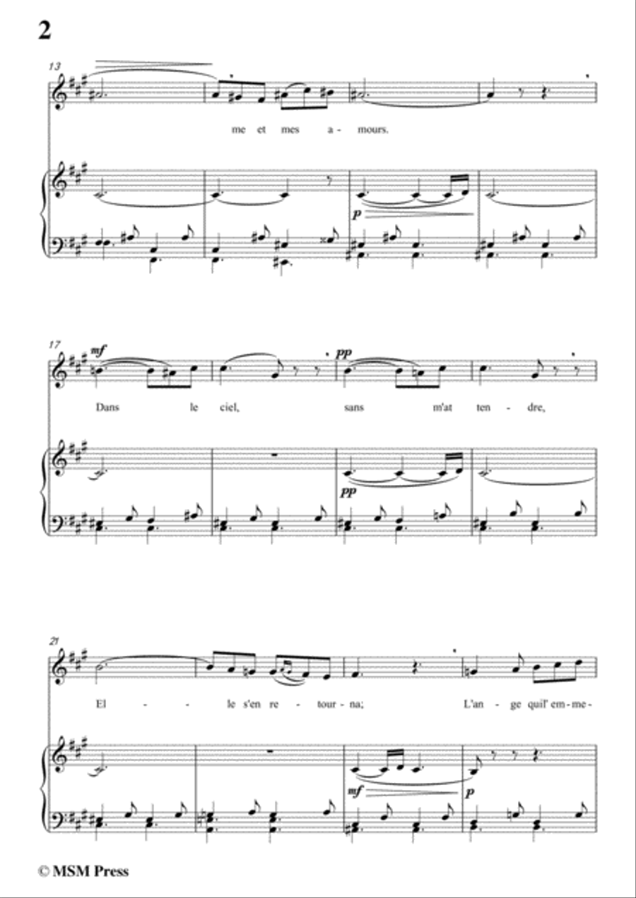 Berlioz-Sur les Lagunes in f sharp minor,for voice and piano Voice Solo scores gallery preview page 4