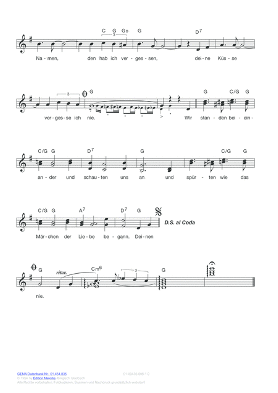 Deinen Namen, den hab ich vergessen Voice scores gallery preview page 5