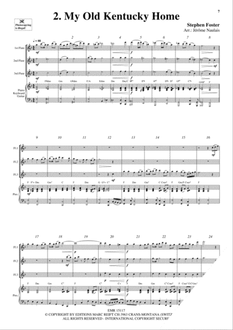 3 Flutes & Piano Vol. 10 Flute scores gallery preview page 4