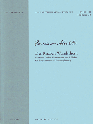 Book cover for Fünfzehn Lieder, Humoresken Und Balladen Aus "Des Knaben Wunderhorn"