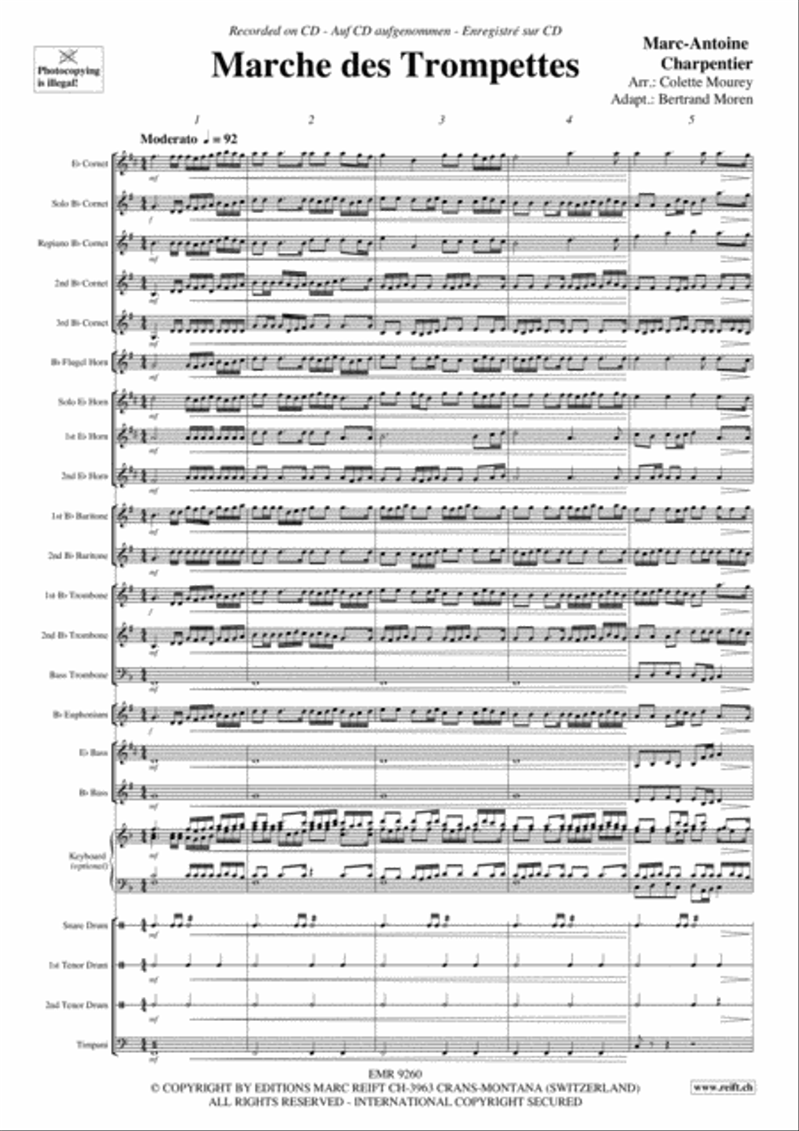 Marche des Trompettes Marche des Trompettes Brass Band scores gallery preview page 4