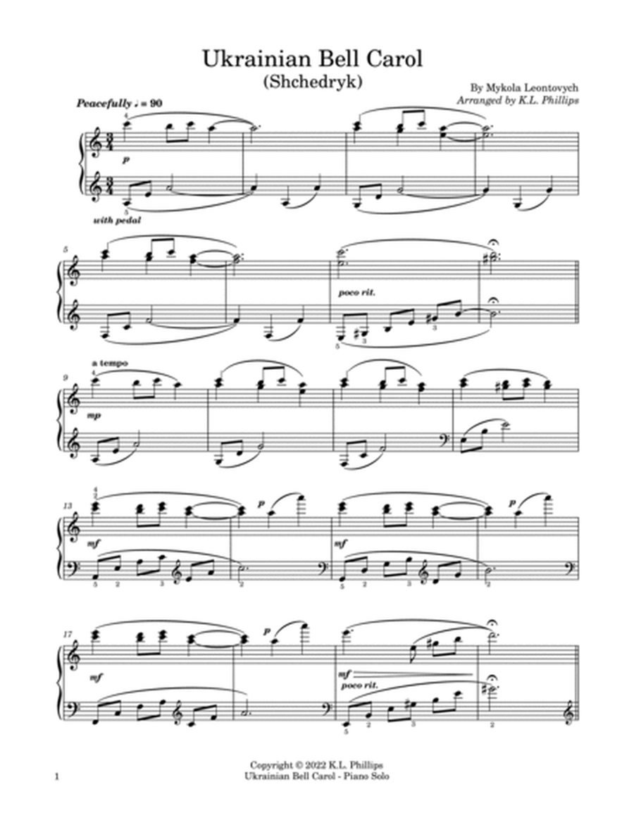 Ukrainian Bell Carol (Shchedryk) - Piano Solo image number null