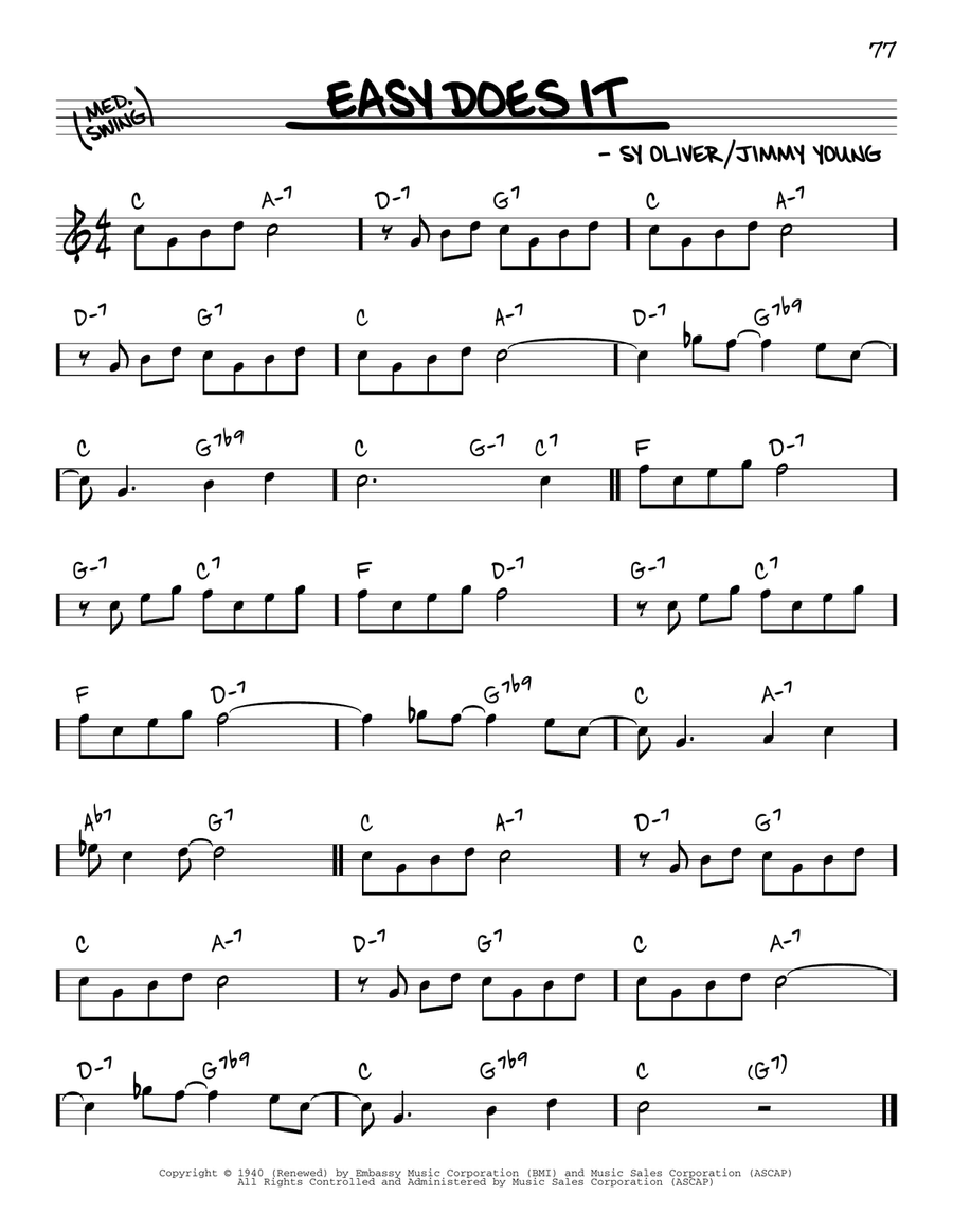 Easy Does It Piano scores gallery preview page 1