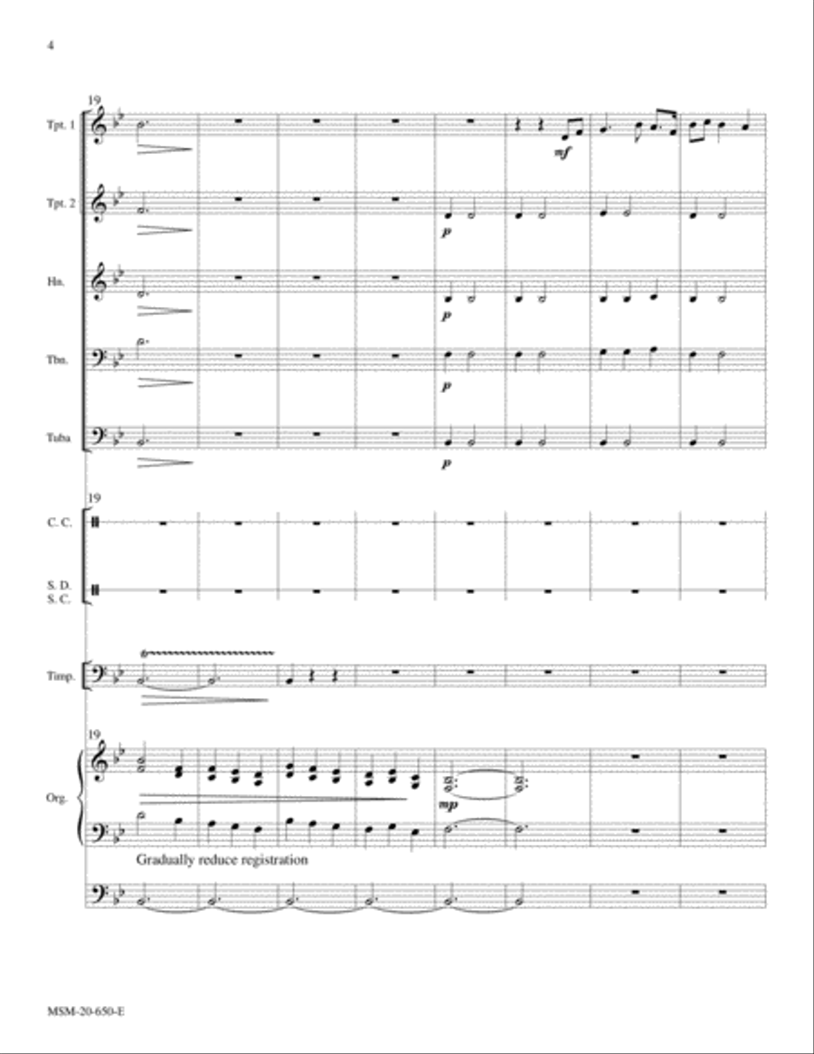 Fanfare On Thaxted Organ scores gallery preview page 4