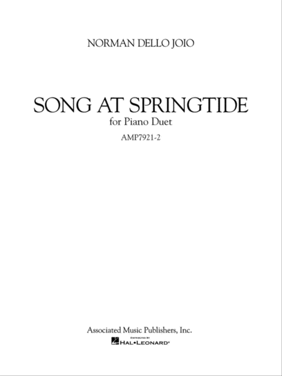 Song at Springtide