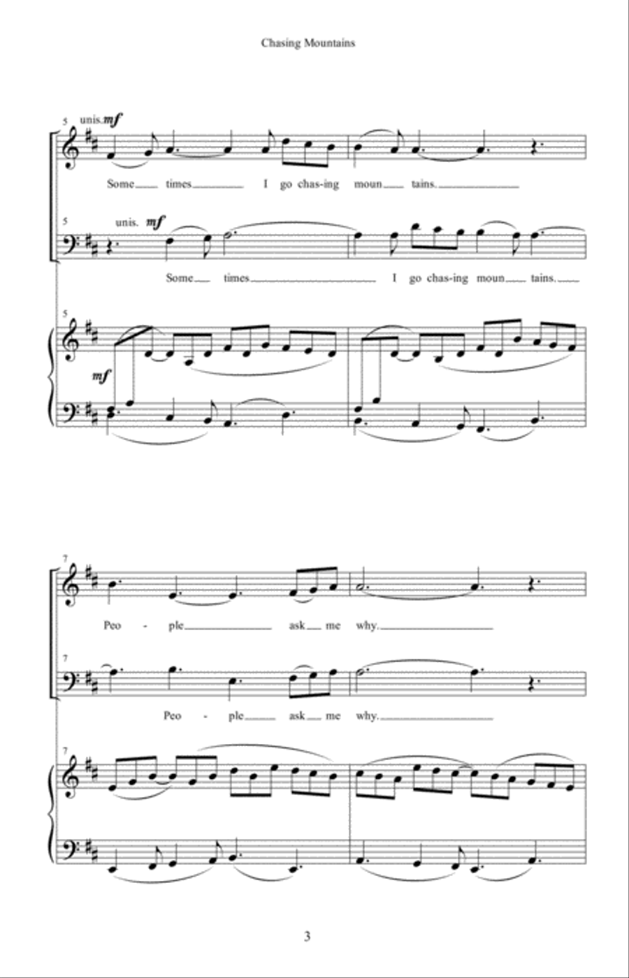 Chasing Mountains Chasing Mountains 4-Part scores gallery preview page 3