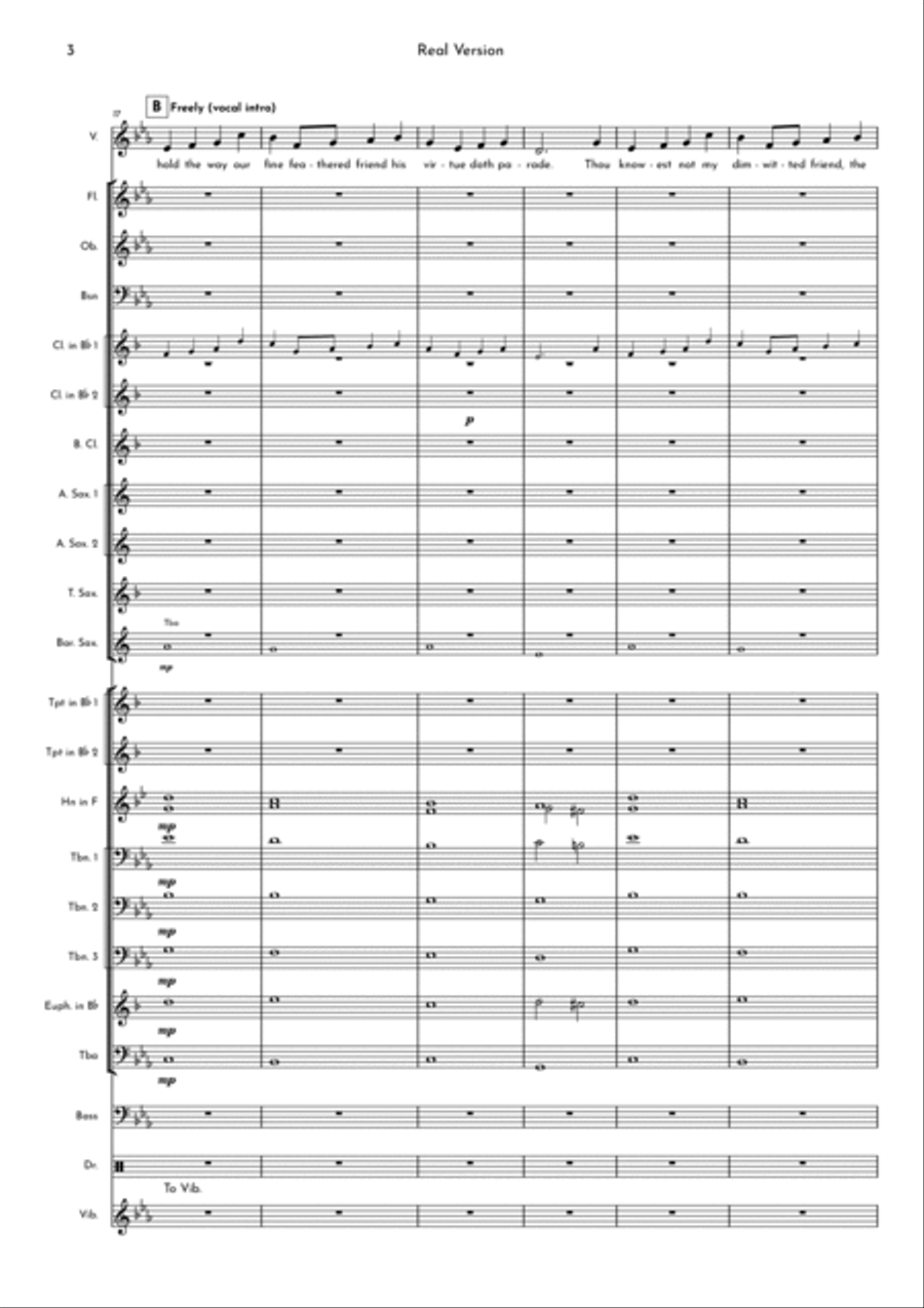 My Funny Valentine Concert Band scores gallery preview page 3
