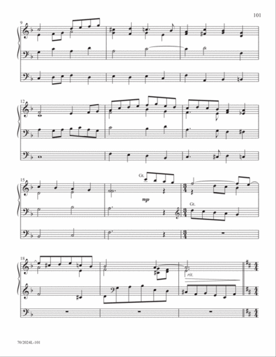 The Sacred Organ Library, Vol. 1 Organ Solo scores gallery preview page 46