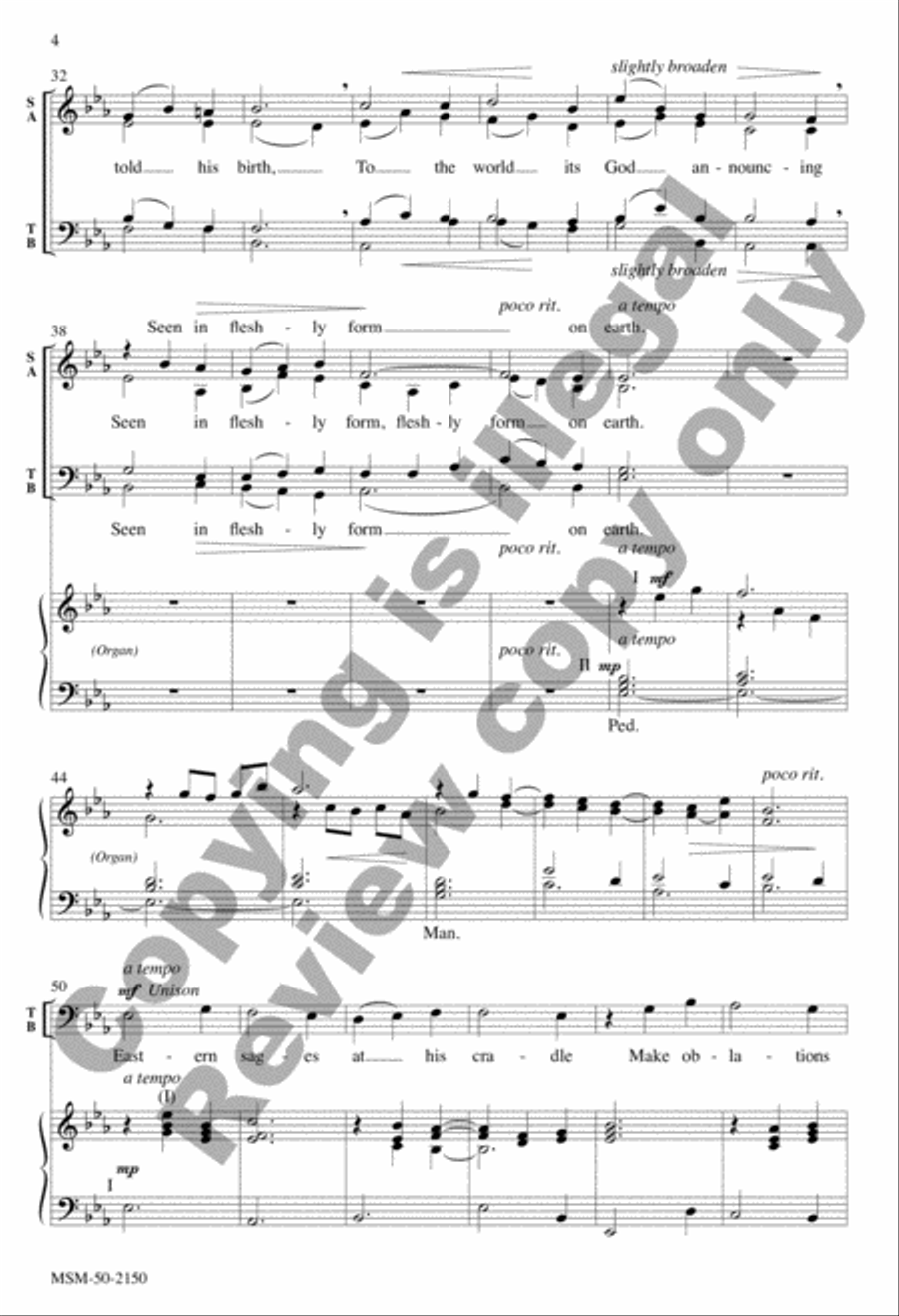 Star Carol (Choral Score) image number null