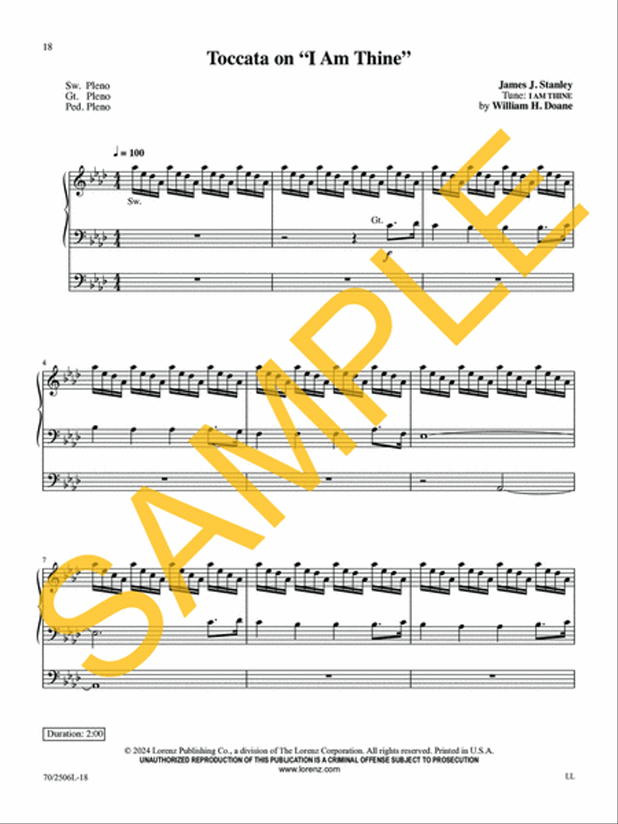 My Faith Looks Up to Thee Organ Solo scores gallery preview page 14