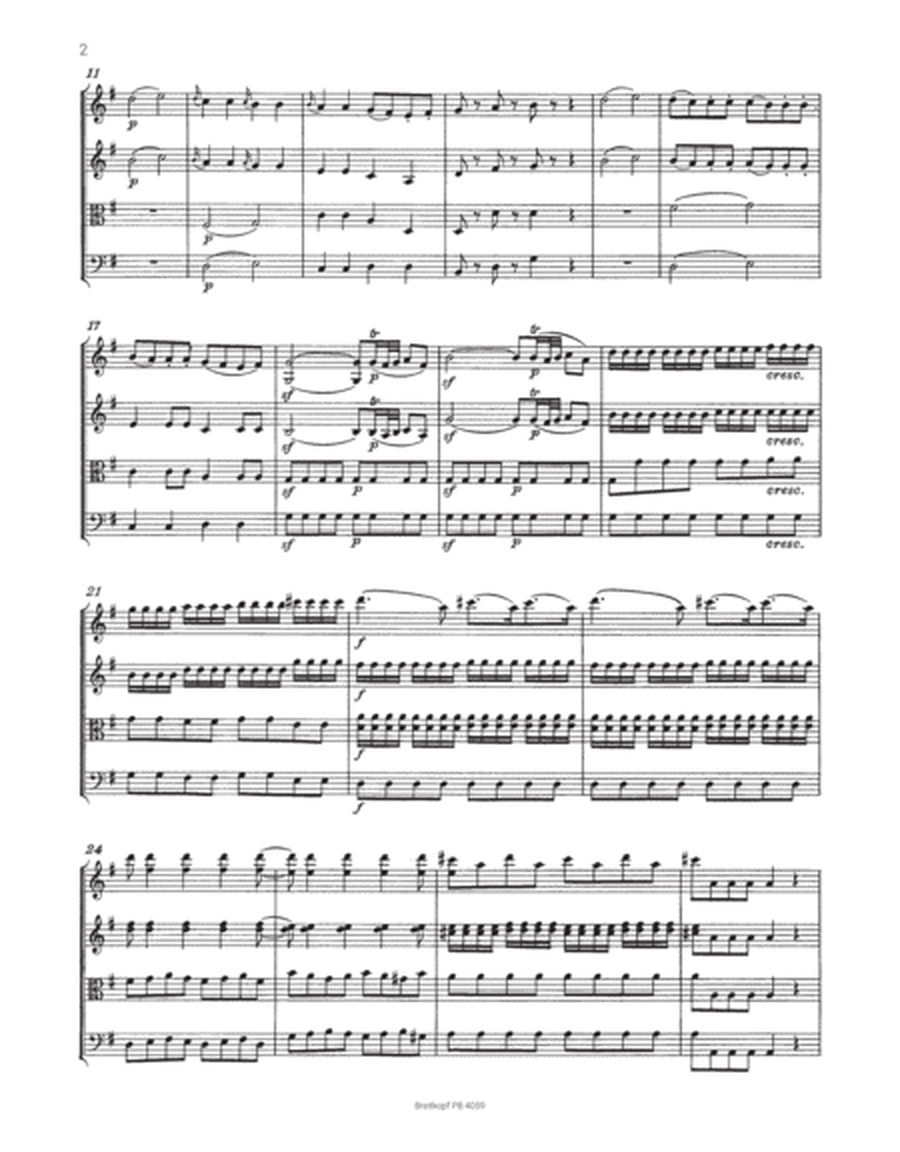 A Little Serenade in G major K. 525