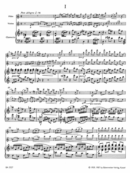 Promenades for Flute, Violin and Harpsichord (Piano)
