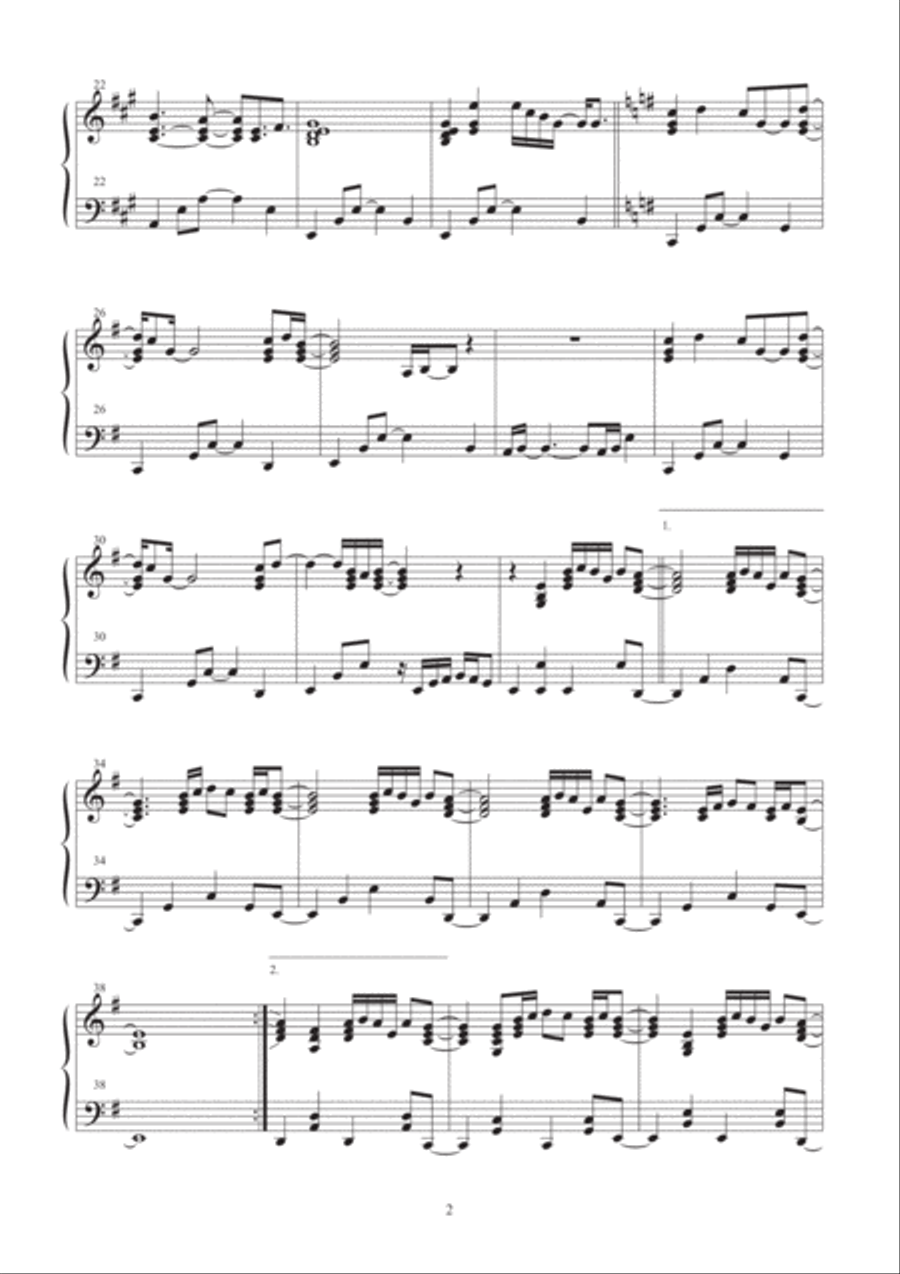 Black Piano Solo scores gallery preview page 2