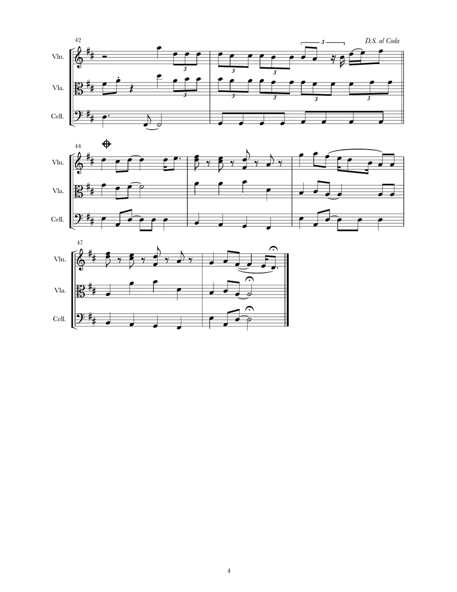 Thinking Out Loud Thinking Out Loud String Trio scores gallery preview page 4