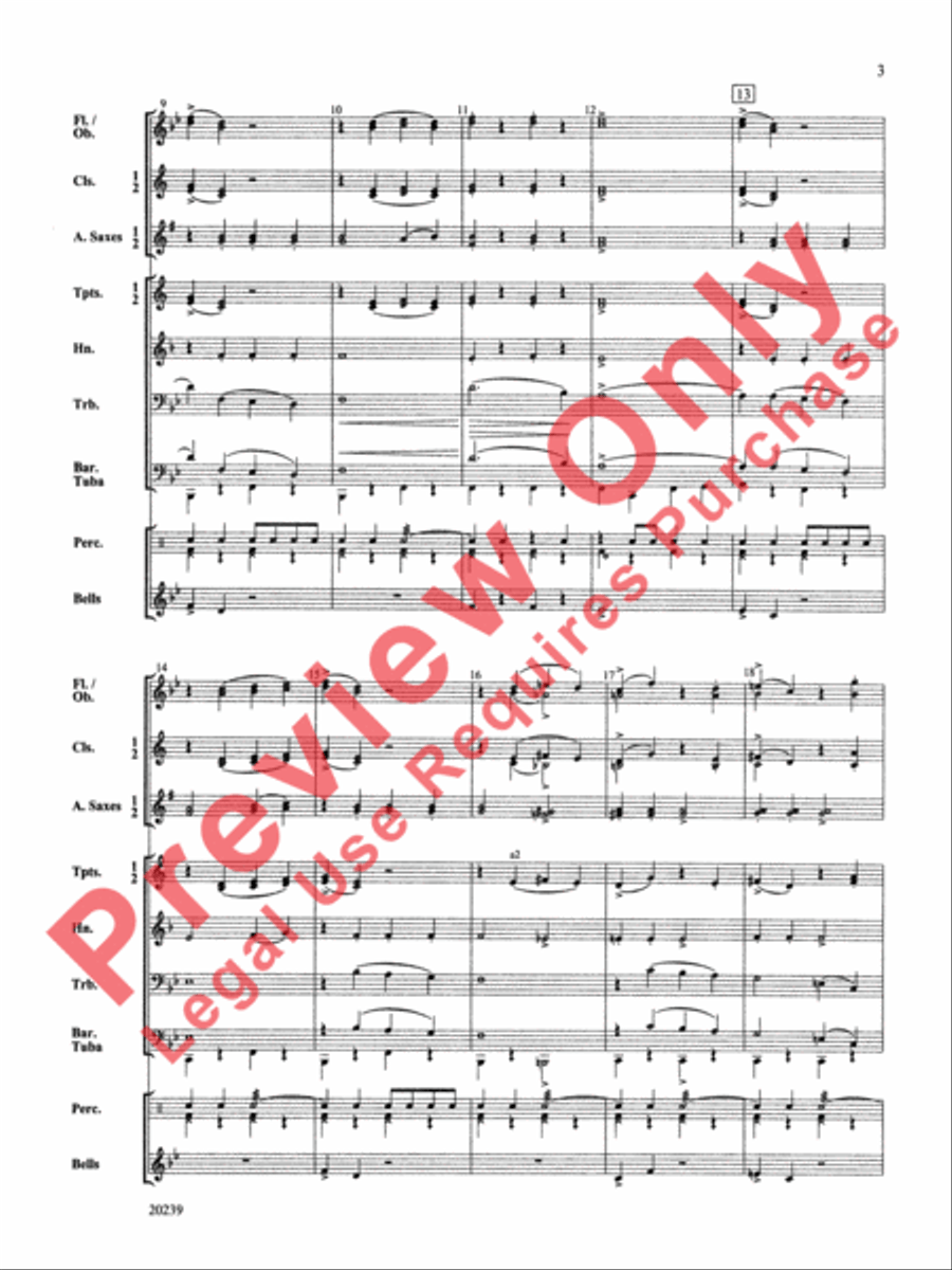 Colonel Bogey Concert Band scores gallery preview page 4