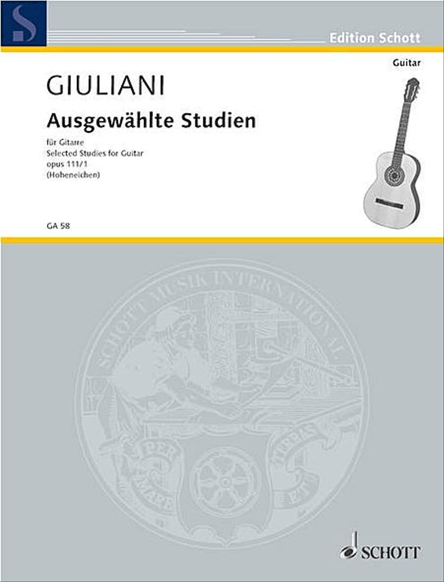 Selected Studies, Op. 111 Acoustic Guitar scores gallery preview page 1