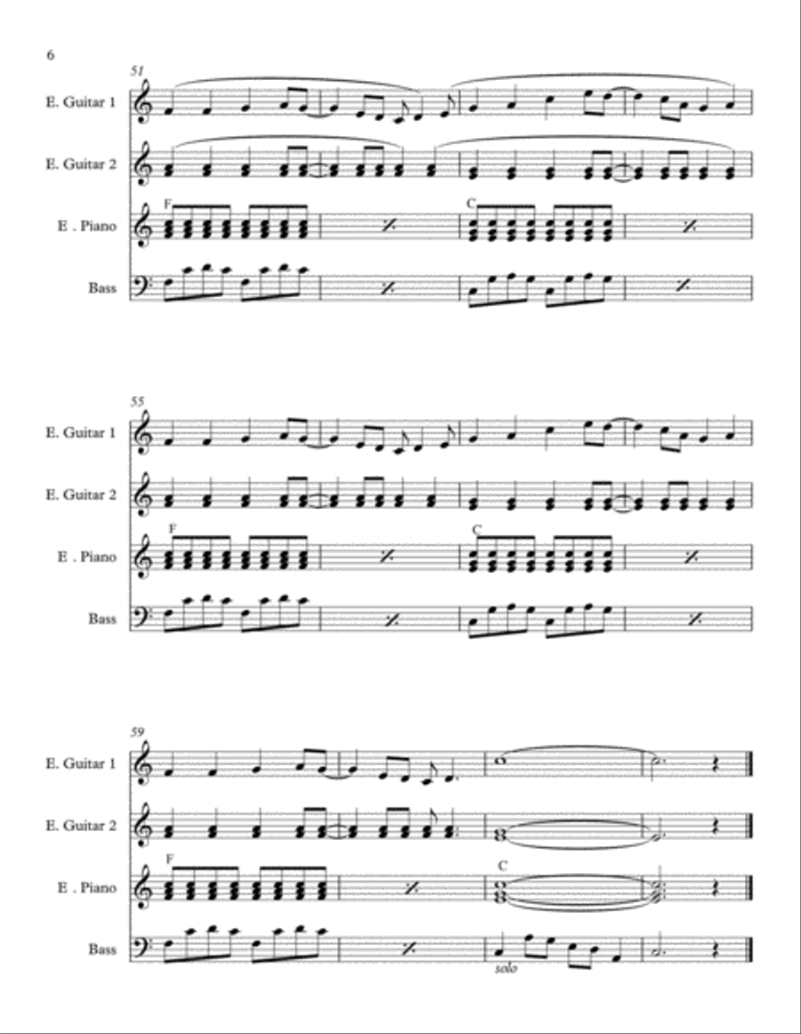 California Girls Piano scores gallery preview page 6