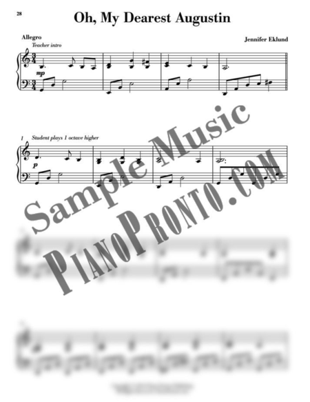 Piano Pronto Teacher Duets: Movement 1 image number null