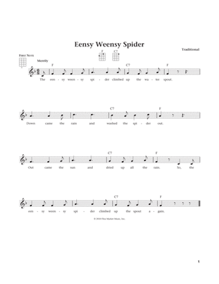 Eensy Weensy Spider (from The Daily Ukulele) (arr. Liz and Jim Beloff)