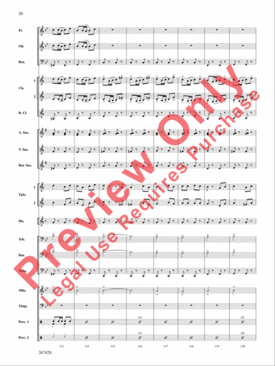 A Christmas Festival A Christmas Festival Concert Band scores gallery preview page 21