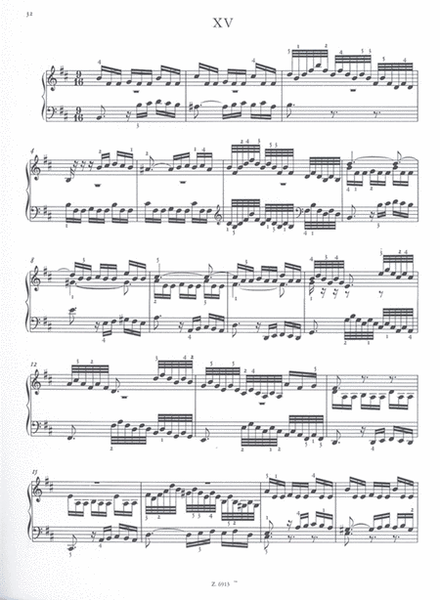 Dreistimmige Inventionen (15 Sinfonien) BWV 787-