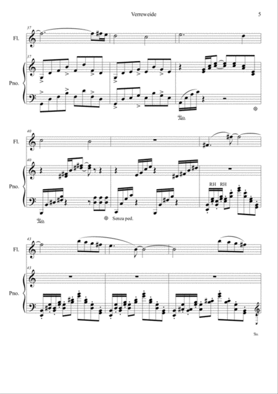 Verreweide Flute Solo scores gallery preview page 5