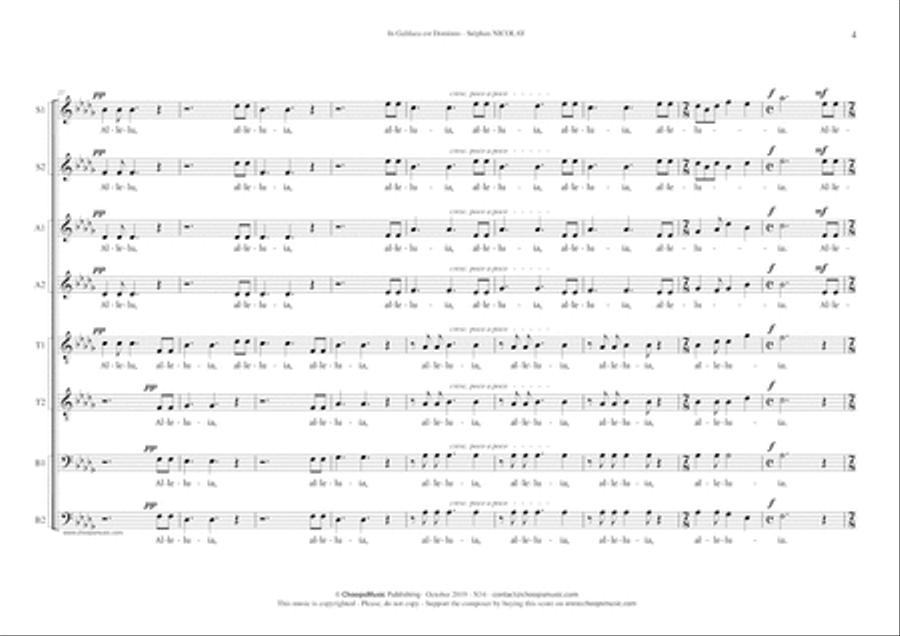 In Galilaea est Dominus In Galilaea est Dominus Divisi scores gallery preview page 5