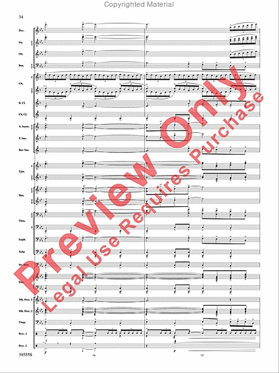 And Hope Led Them Home And Hope Led Them Home Concert Band scores gallery preview page 35