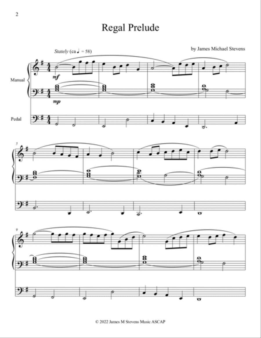 Regal Prelude - Organ Solo Organ Solo scores gallery preview page 2