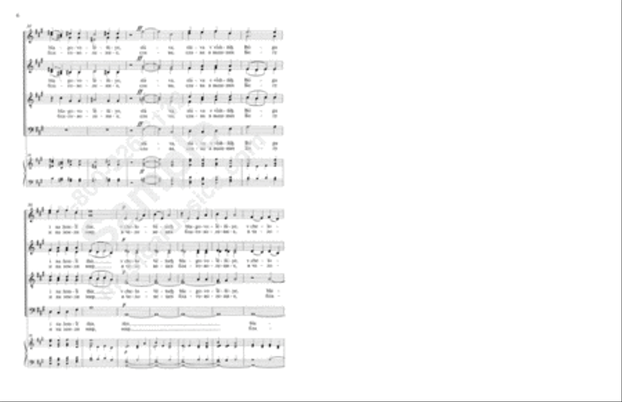 Glory to God in the Highest 4-Part scores gallery preview page 5