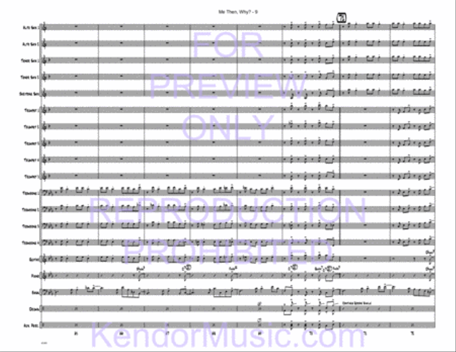 Me Then, Why? Jazz Ensemble scores gallery preview page 10