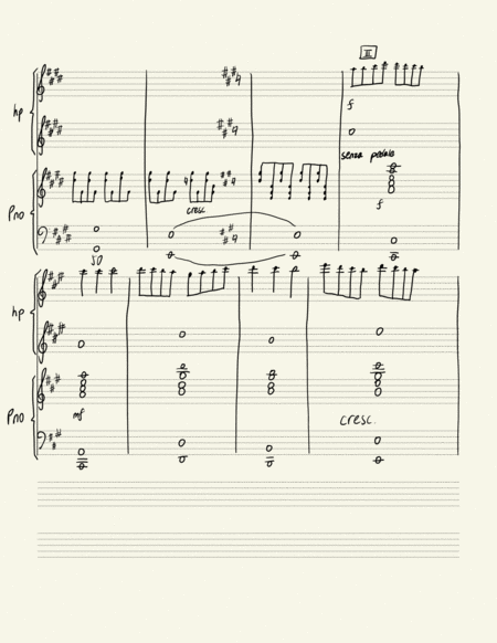 Riddle sonatina for piano and harp "tragic" op.5